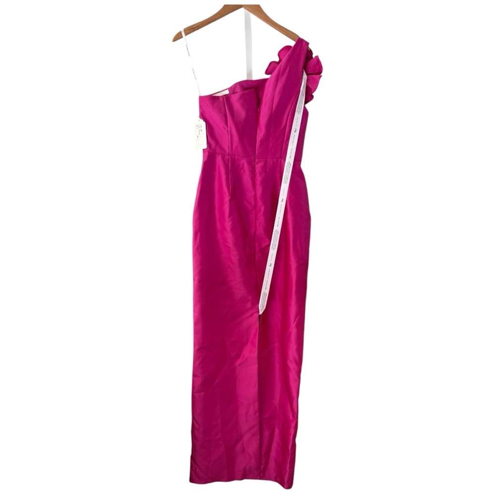 Alfred Sung One Shoulder Long Dress Gala Party Wedding Size 2 - Picture 5 of 9